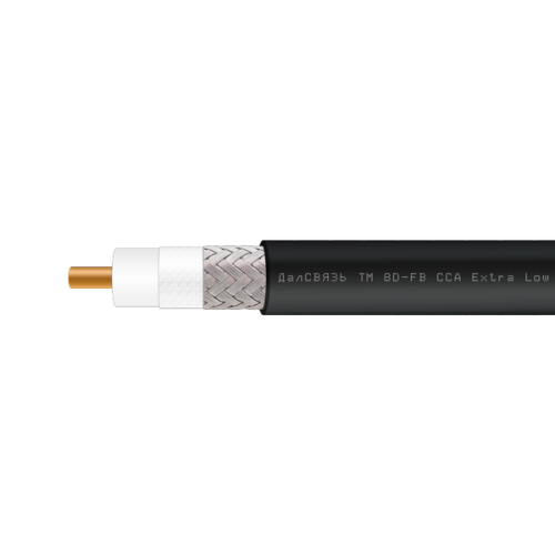 Кабель коаксиальный 8D-FB CCA PVC (черный)