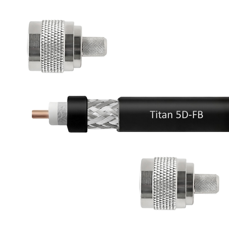 Кабельная сборка 5D/FB (N-male - N-male) (Titan, черный) 3 м