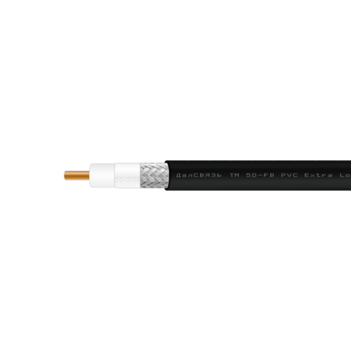 Кабель коаксиальный 5D-FB CU PVC (черный)