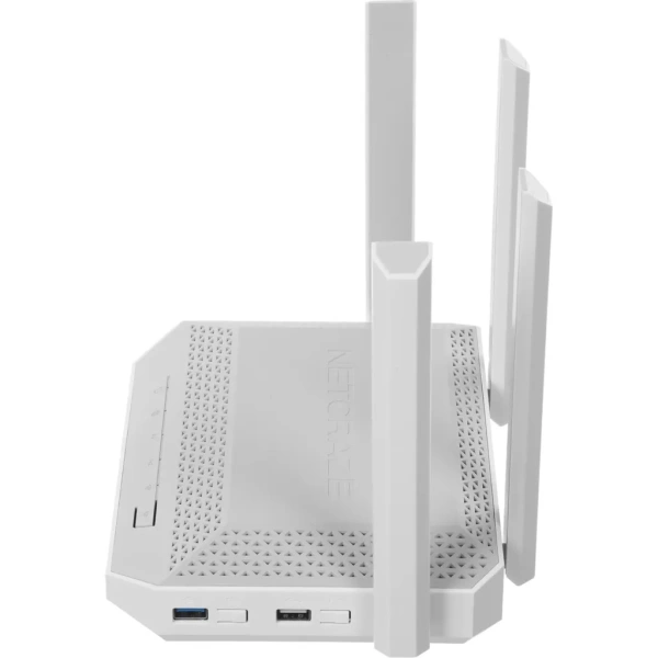 Wi-Fi роутер KEENETIC Netcraze Giga,  Wi-Fi 6,  AX3000,  2.4/5ГГц, 4 LAN,  1 WAN/LAN, 1xUSB, 1xSFP, белый [nc-1012]