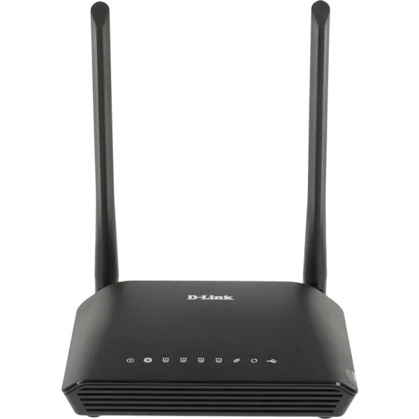 Wi-Fi роутер D-Link DIR-620S/RU/B1A,  Wi-Fi 4,  N300,  2.4ГГц, 4 LAN,  1xUSB, черный