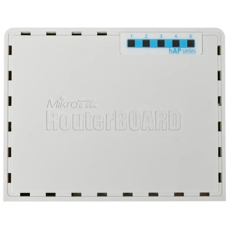 Wi-Fi роутер MIKROTIK hAP,  Wi-Fi 4,  N300,  2.4ГГц, 4 LAN,  1xUSB, белый [rb951ui-2nd]