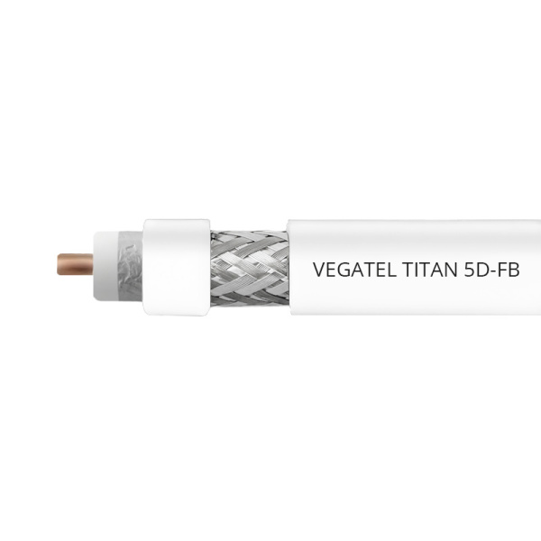 Кабельная сборка 5D/FB (N-male - SMA-male) (Titan, белый) 7 м