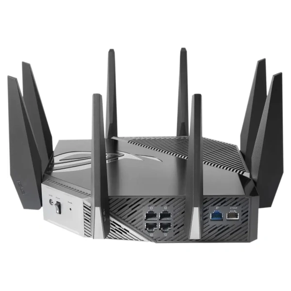 Wi-Fi роутер ASUS GT-AXE11000,  Wi-Fi 6,  AXE11000,  2.4/5/6ГГц, 4 LAN,  1 WAN/LAN, черный