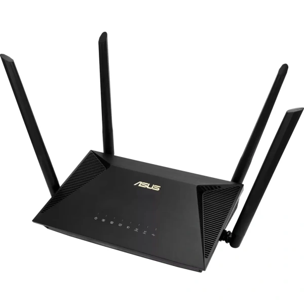 Wi-Fi роутер ASUS RT-AX1800U,  Wi-Fi 6,  AX1800,  2.4/5ГГц, 3 LAN,  1xUSB, черный