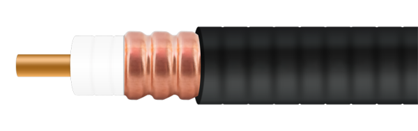 Кабель коаксиальный 1/2" CCA LSZH (черный)