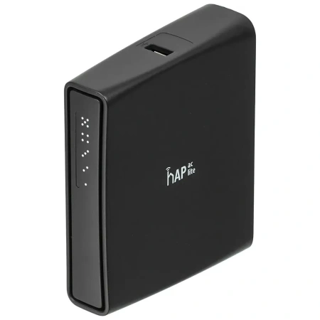 Wi-Fi роутер MIKROTIK hAP ac lite TC,  Wi-Fi 5,  AC750,  2.4/5ГГц, 4 LAN,  1xUSB, черный [rb952ui-5ac2nd-tc]