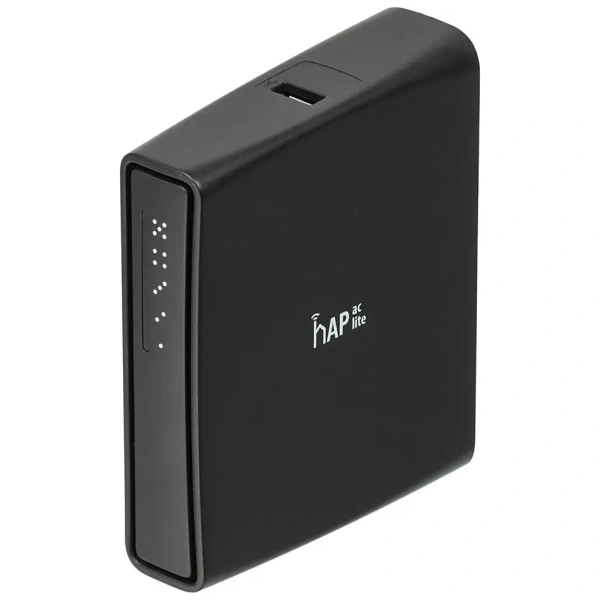 Wi-Fi роутер MIKROTIK hAP ac lite TC,  Wi-Fi 5,  AC750,  2.4/5ГГц, 4 LAN,  1xUSB, черный [rb952ui-5ac2nd-tc]