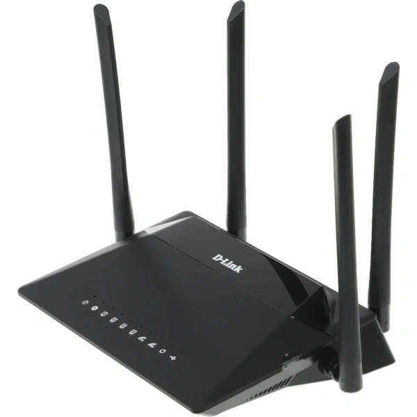 Wi-Fi роутер D-Link DIR-853/URU/R3A,  Wi-Fi 5,  AC1200,  2.4/5ГГц, 4 LAN,  1xUSB, черный