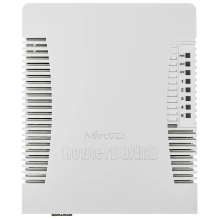 Роутер MIKROTIK hEX PoE,  4 LAN,  1xUSB, 1xSFP, белый [rb960pgs]