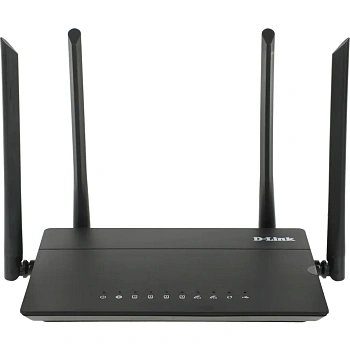Wi-Fi роутер D-Link DIR-815/RU/R4A,  Wi-Fi 5,  AC1200,  2.4/5ГГц, 4 LAN,  1xUSB, черный