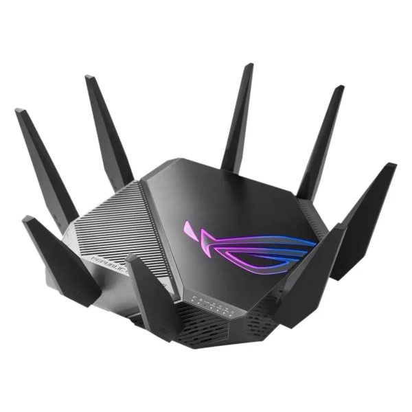 Wi-Fi роутер ASUS GT-AXE11000,  Wi-Fi 6,  AXE11000,  2.4/5/6ГГц, 4 LAN,  1 WAN/LAN, черный