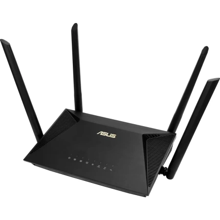 Wi-Fi роутер ASUS RT-AX53U,  Wi-Fi 6,  AX1800,  2.4/5ГГц, 3 LAN,  1xUSB, черный